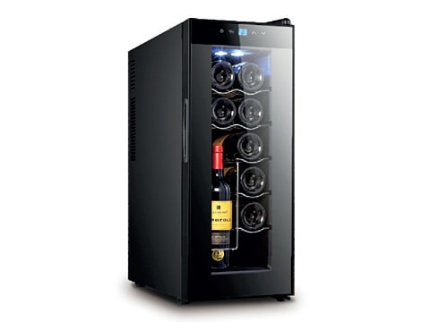 Flat wine sales cooler