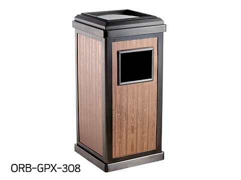 ถังขยะสี่เหลี่ยมลายไม้แต่งขอบ-ORB-GPX-308